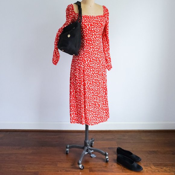 Skagen  Black Nubuck Leather Drapey Shoulder bag - Picture 7 of 10